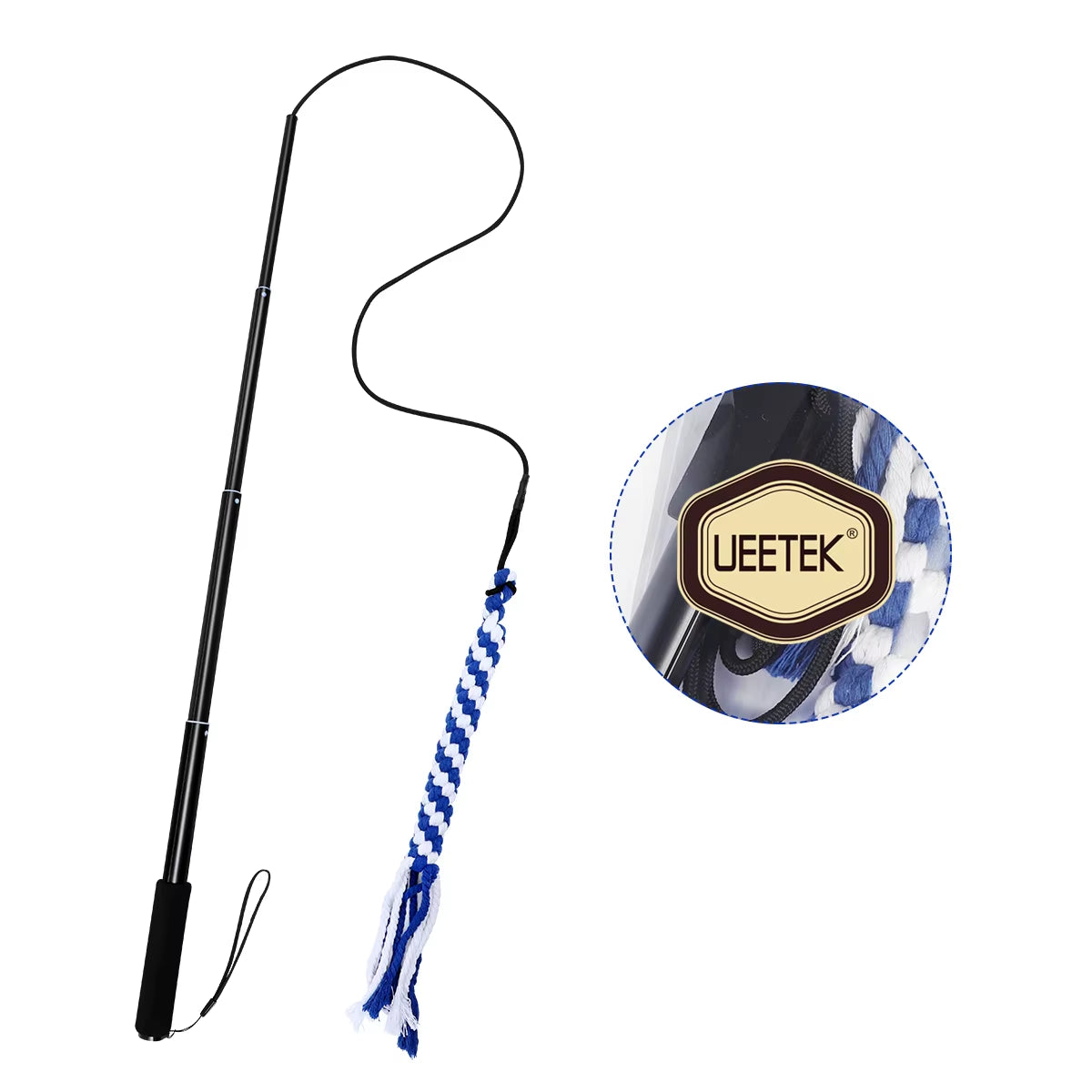 Retractable Dog Interactive Stick Toys Extendable Flirt Pole Funny Chasing Tail Teaser and Exerciser for Pets Dogs Toy Pet Toy